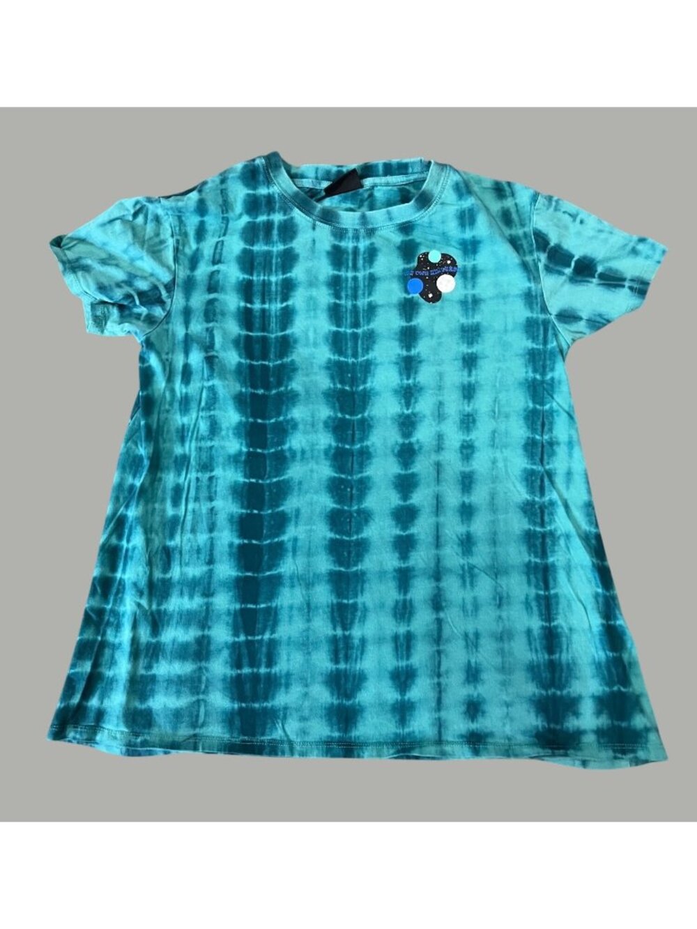Empyre Tie-Dye Graphic T-Shirt With "My Own Universe" Back Print Blue S